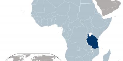 तंजानिया स्थान का नक्शा