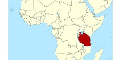 स्थान का नक्शा तंजानिया के पर दुनिया 