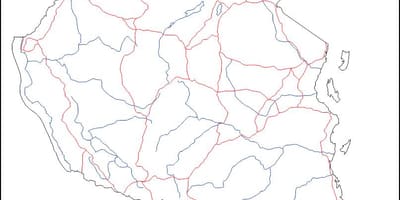 खाली नक्शे के तंजा़निया